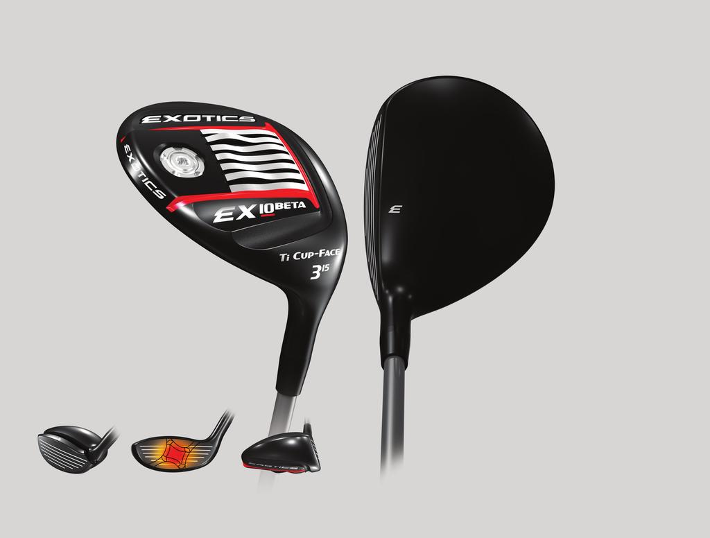 BETA FAIRWAY WOOD 910 BETA TI CUP FACE Thinner, stronger face material delivers Exotics legendary feel and power TRADITIONAL SHAPE Classic pear-shaped head inspires confidence at address touredge.
