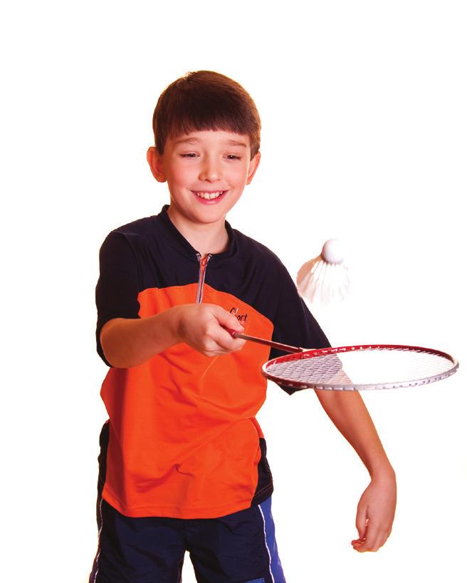 BADMINTON Beginning to Advanced 7-1Y Badminton-specific footwork patterns will be motivated for all students.