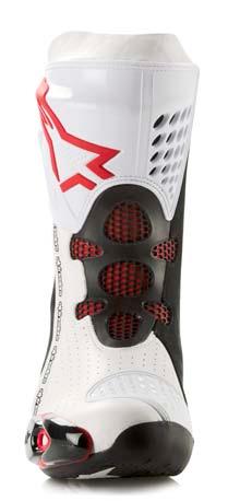 -- Full length micro-fiber panel on inner side of the boot provides a smooth surface for excellent grip and feel against the bike and protects from abrasion and heat.