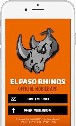 WEBSITE, MOBILE & SOCIAL MEDIA RHINOS MOBILE APP & RHINO REWARDS The Rhinos Official Mobile App allows sponsors to reach 1,200 users.