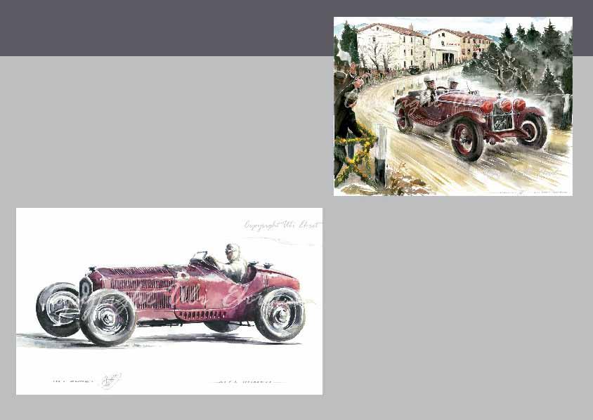 #223 Alfa Romeo P3, Achille Varzi Original available - On canvas: 180 x 100 cm, 70 x 150 cm, 50 x 100 cm, 40 x 80 cm #359