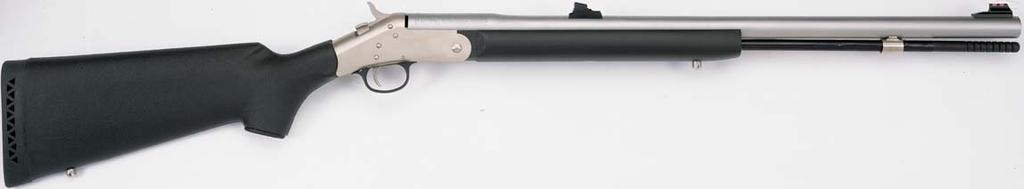 The stainless model features a matte nickel finish receiver, stainless steel 26" (Magnum) barrel with deep-cut rifling for pinpoint accuracy, and high-density, black matte polymer pistol grip stock