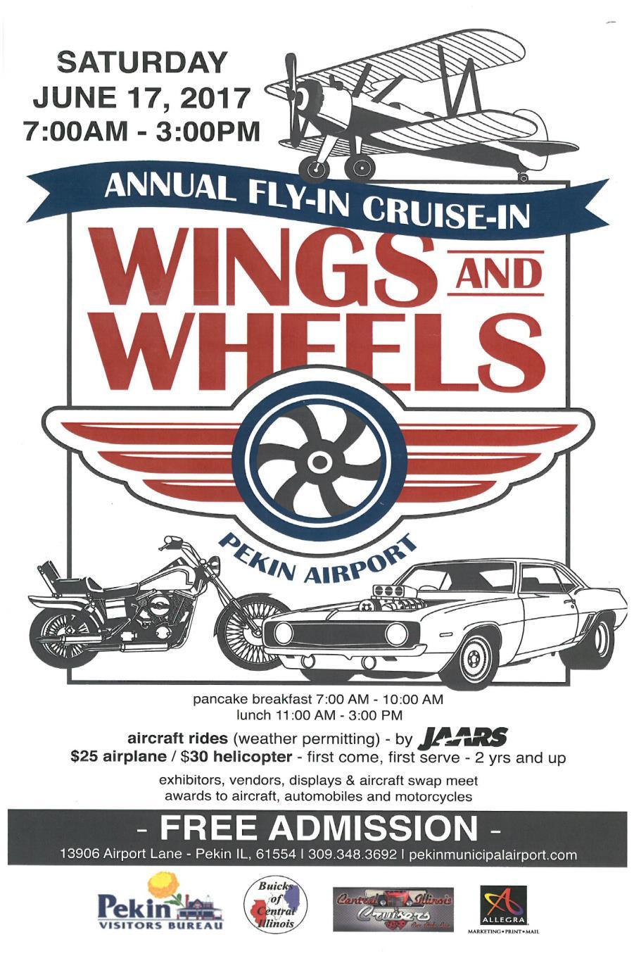 Its time for the pekin airport wings and wheels this saturday. I hope the club will have more planes,gliders,helicopters and drones on display than we had last year.