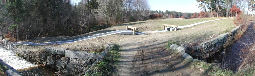 Fish Passage Improvements (cont.): New Bedford Reservoir Dam Fishway Design: Denil Material: Concrete with wooden baffles Length: 264 feet Inside width: 3 feet Outside width: 5 feet No.
