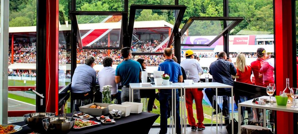 FORMULA 1 2018 BELGIAN GRAND PRIX Belgium CHAMPION Perfectly immersed in the heart of the Endurance Zone, the Champions Club provides 360 views from the Business Tower between La Source and Raidillon
