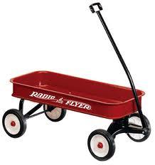 Example: Joe DiDonato is pulling his brother in a little red wagon.