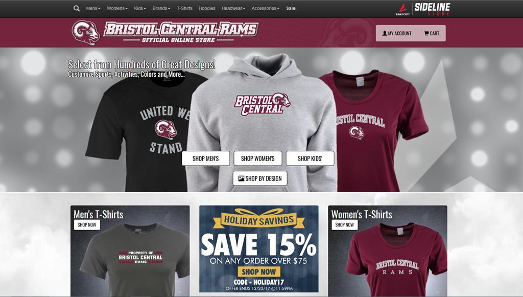 Be sure to visit BC Rams official online store a link is