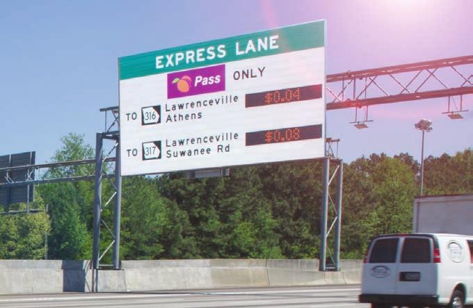 One in every seven trips on the I-85 Express Lanes is non-tolled, including transit, alternative fuel vehicles, on-call emergency vehicles, eligible carpools and motorcycles.
