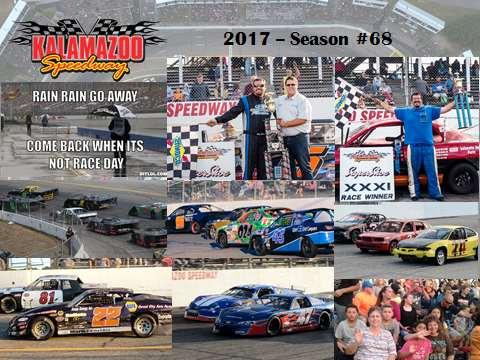 Clockwise: 3 races were totally rained out (May 19 & 26, August 4).