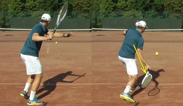 Important: The bowling motion is the fundamental swing path of the forehand as it helps