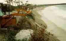 infrastructure. Beach nourishment was considered the best option, as simply repairing / replacing the seawall was considered expensive and provided no united protection to beach amenity.