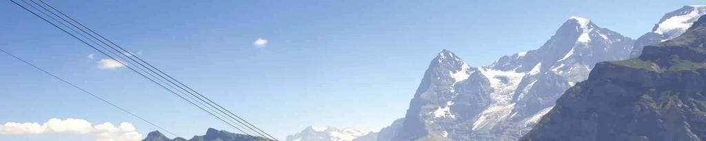 Cable car to Mürren Village About Murren & Jungfrauregion Location and accessibility Murren is above the Lauterbrunnen valley at 1,650 m.a.s.l. Located on a sunny terrace the village enjoys the beautiful mountain backdrop of the Eiger, Mönch and Jungfrau.