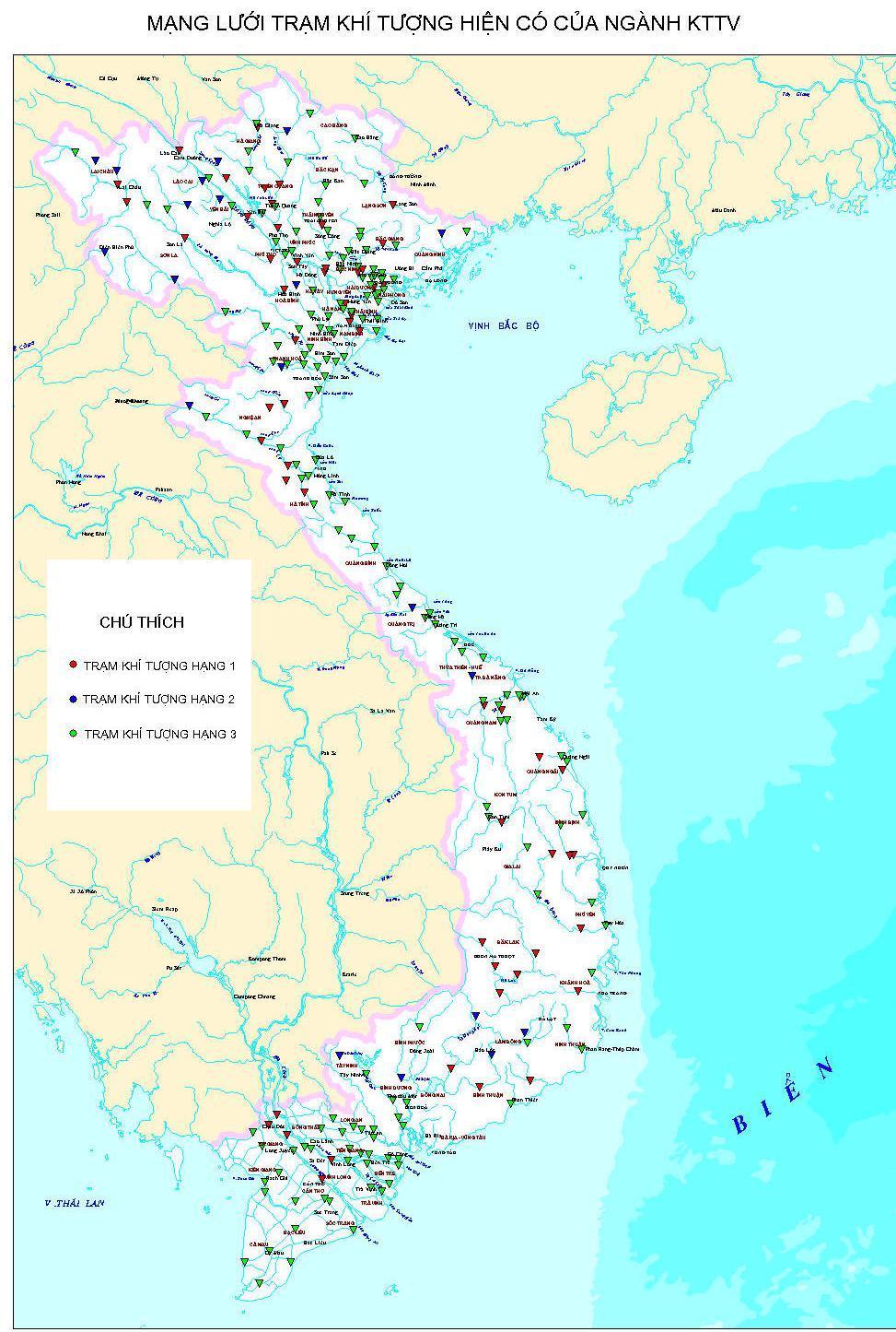 Drought monitoring and early warning system in Vietnam Drought monitoring and warning has been undertaken mainly by NCHMF Surface Meteorological Stations: 168 Raingauge