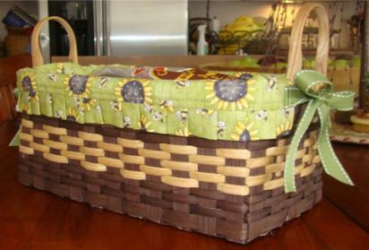Several colors to pick from. Penny Loafer Penny Burchfield $30 Weaving to fit a loaf of bread, this basket 12 x 5 x 5.
