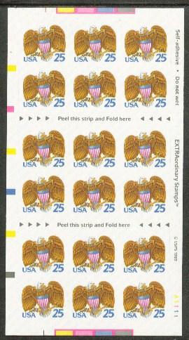 U.S. 1989-2011 SELF-ADHESIVE MINT PANES Convertible & ATM Panes+. ALL FINE TO VERY FINE, NEVER HINGED 1989-1995 2431a 25 Eagle & Shield... 18 16.50 12.