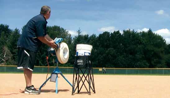 base provides 360 movement for fly balls,