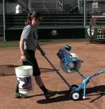 Remote control can be used at the machine, behind the hitter or even in the dugout. This machine is the real deal!