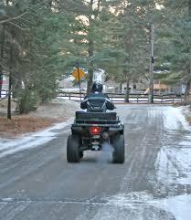 Motorized Routes or Trails Interaction with Public Roadways IN GENERAL, ATV/UTVs are not