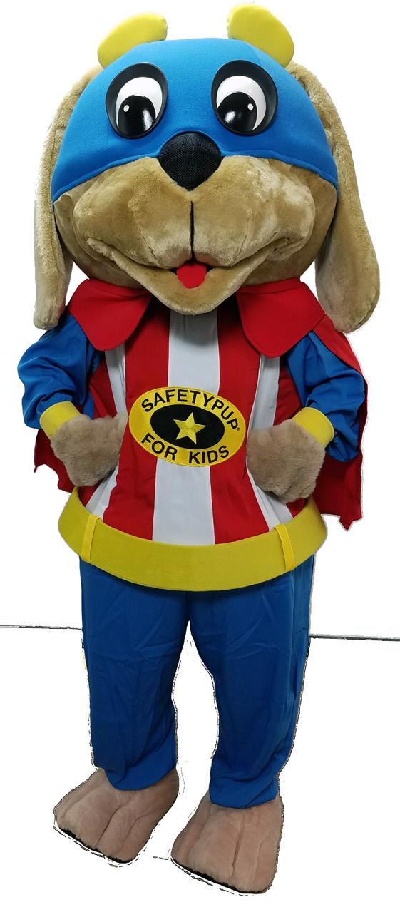 Your NEW Safetypup Costume Your new Safetypup Costume is one of the finest costumes available to help law enforcement educate children & parents about child safety and accident prevention.