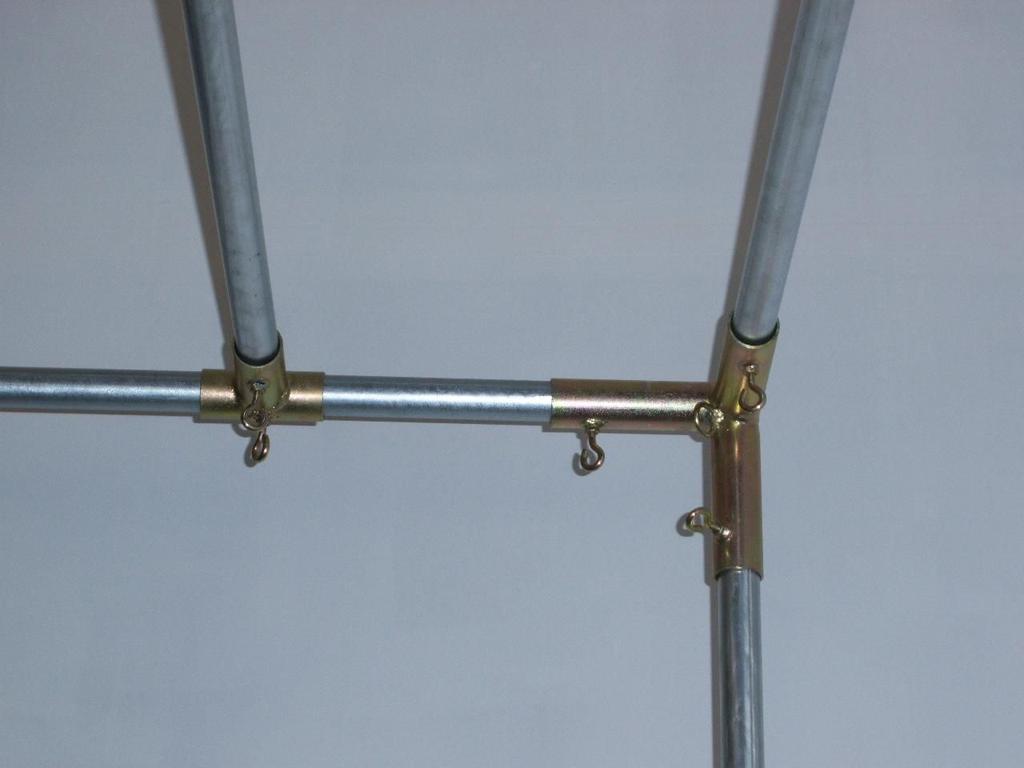 PROPER POSITION OF THE BAFFLE/SCREEN HANGER POLE 12 FROM THE BACK OF THE FRAME Check and Tighten all Connectors!