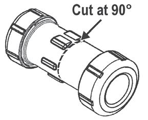 Compression Couplings & ale Adapters Dimensions & Information Easy Installation Spears Compression Couplings easily install by simply sliding nut over pipe, slip on gasket, then insert into body and