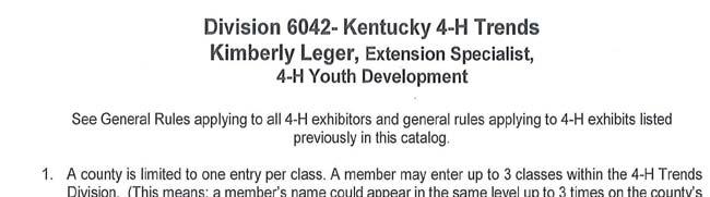 Youth Fair Information If you are