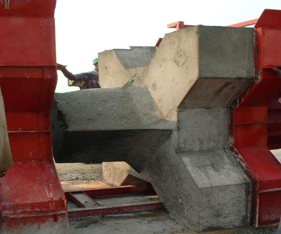 First casting concrete