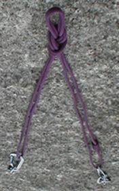 The Two-Point Cordellette Method (Picture 5) Cordelettes are commonly 16 feet of 7mm perlon cord or 5.5mm Spectra cord but this method can also use sling material.