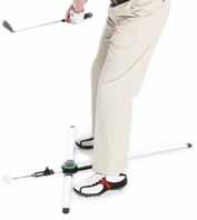 This closed stance will help you to clear your right side on the backswing and get your back facing the target.