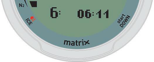 If Matrix detects that the battery power level is getting below 10%, it will show the message LOW BATTERY on the display.