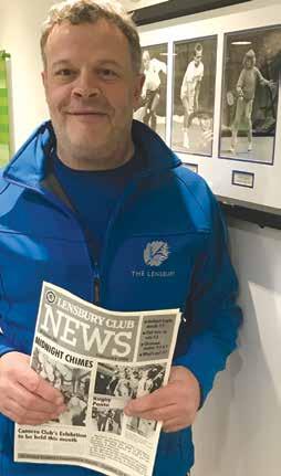 LENSBURY NEWS Issue 100 Spring 2018 5 Interview with Mark Line Lockside 1. When did you start working at The Lensbury? I started work as a 23 year old back in 1987.