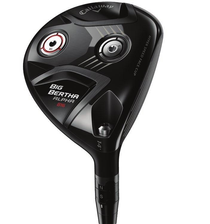FAIRWAY WOODS Speed And Adjustability For Better Players HIGH BALL SPEED FROM CUP FACE TECHNOLOGY Good players already generate high ball speeds, and the Forged Hyper Speed Face Cup will generate