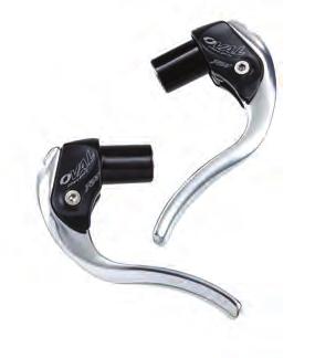 The forged aluminum levers provide a solid interface and feature internal cable routing for improved aerodynamics.