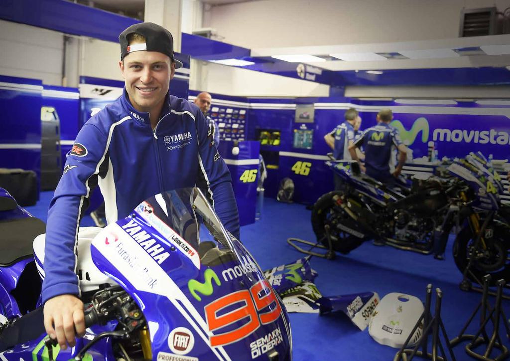 Two worlds, one passion Last weekend Jeremy Van Horebeek visited Valentino Rossi and Jorge Lorenzo at the Dutch GP.