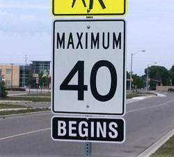 Maximum Speed Appropriate speed limits should be set to encourage safer travel speeds.