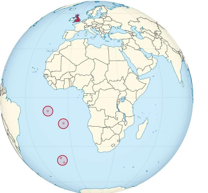St Helena Island Located: 15 56 south and 5 45 west Size: 47 square mile island Population: 5000 (approx.