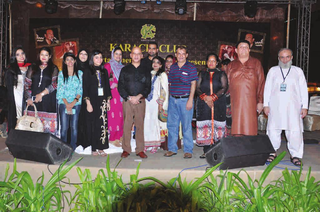 and his team organized a well demanded Musical Night on Saturday 28th Sep at the lawns of main club in