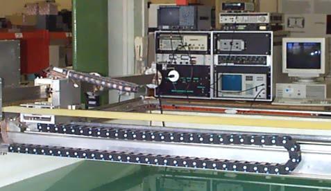 Electro-acoustic measurement Acoustic basin Pool test Length : 4 m Width : 2.
