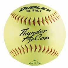 ASA Amateur Softball Association Thunder HYCON Item# 4A-066Y Cover: Composite Size: 12 COR:.52 Compression: 300 lbs.