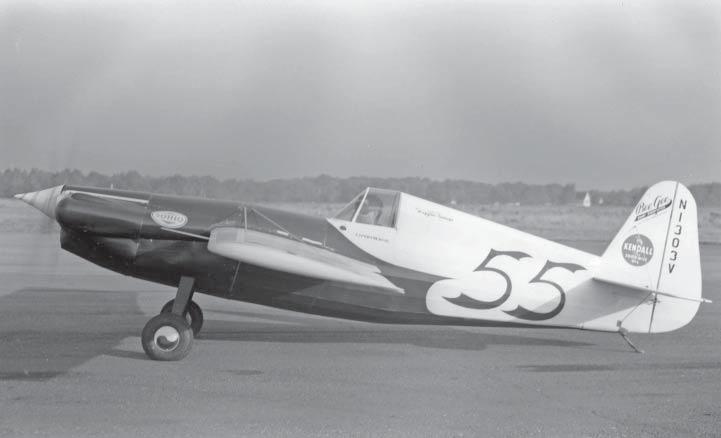 Designed and built in 1948 by Chester Ibbs. Arrived at Cleveland for the 1948 Goodyear Trophy Race to be fl own by Dutch Van Tuil, but failed to compete.