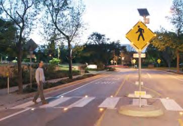 Enhances safety at crossings with