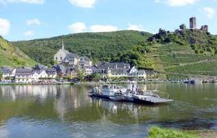 Day 5: Piesport - Traben-Trarbach 40 km The two famous Moselle towns Bernkastel-Kues and Traben-Trarbach and the well-known wine growing resort "Kröver Nacktarsch" are today s highlight!