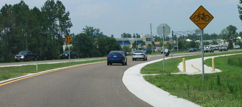 DESIGN INTERCHANGES FOR BICYCLISTS I-75 exit ramp to