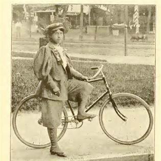 In 1902, women were banned or not allowed to ride in bicycle races. Some men believed bicycle racing was not safe or healthy for women. Tillie had to stop bicycle racing.