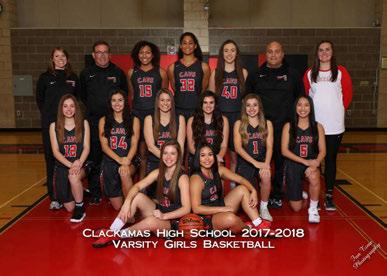2017-18 6A Girls Basketball Clackamas Cavaliers VARSITY ROSTER SCHEDULE (23-3) No. Name Pos. Yr. Ht.