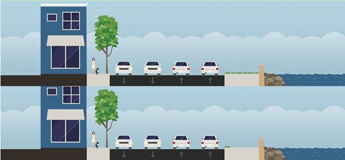 approaches): 100% IDOT On-Road (full bike lanes): 80% IDOT/20% Locals Wide outside lanes or widened