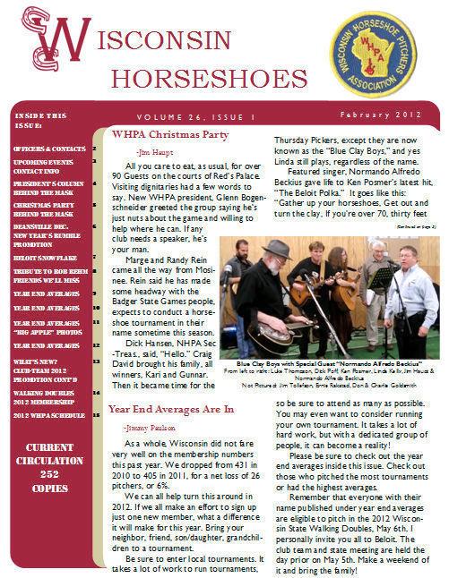 Horseshoe Pitching is a fun sport for people of all ages. Want to stay informed about Wisconsin Horseshoes around the state?