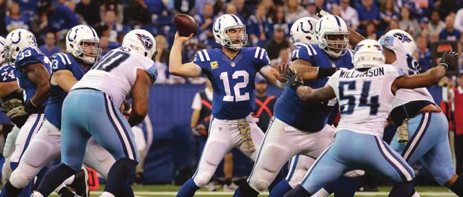 GAME SUMMARIES GAME 10 TENNESSEE 17 INDIANAPOLIS 24 NOVEMBER 20, 2016 LUCAS OIL STADIUM 65,048 Indianapolis won its second consecutive game and moved to 5-5 after a 24-17 home victory against the