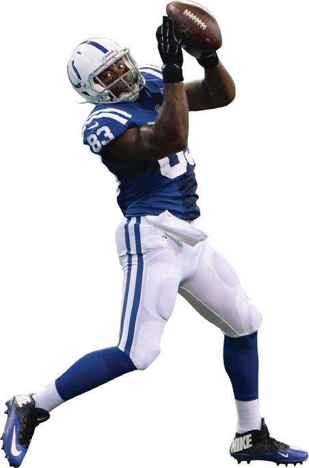 2014 (COLTS): Started all 13 games he participated in and totaled 29 receptions for 395 yards and eight touchdowns.