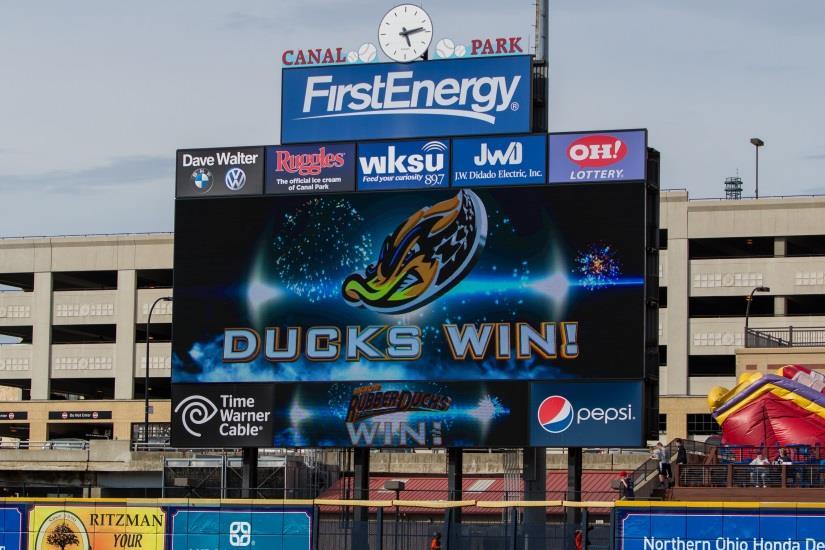 As the dominant form of advertising at Canal Park, a presence on the HD video board lets Akron know you are serious about being